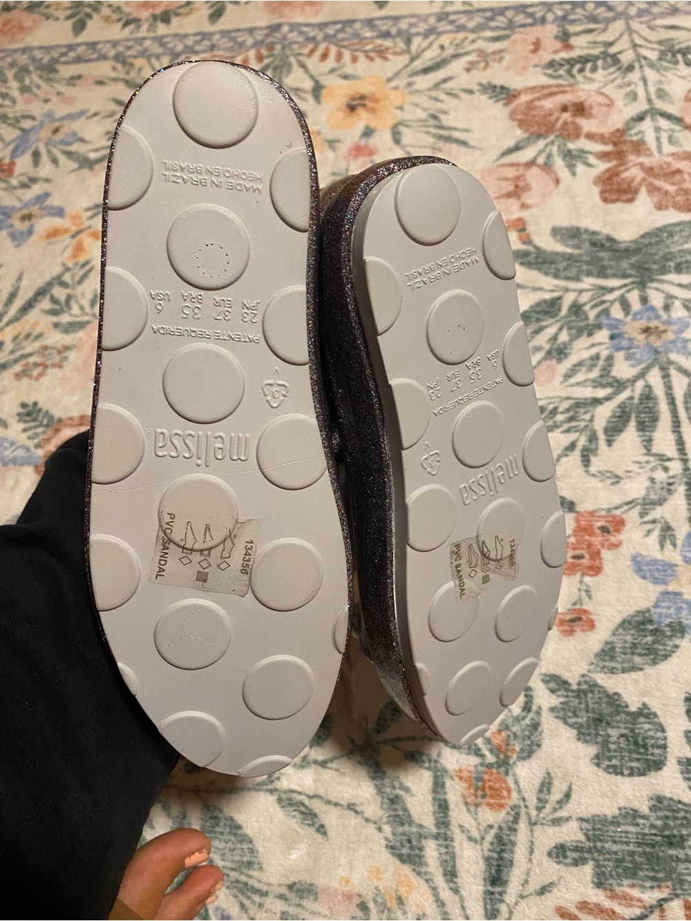 NWOT Melissa x Disney Glitter Sneakers - Picture 6 of 7